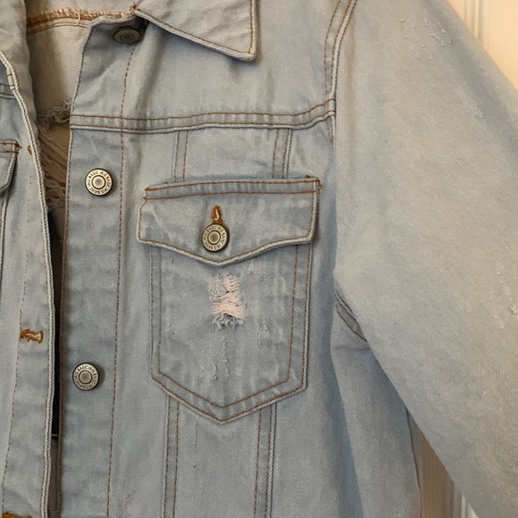 Forever 21 Distressed Jean Jacket - Picture 3 of 4